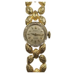 Rolex Precision 1960s Yellow Gold Ladies Bracelet Wrist Watch