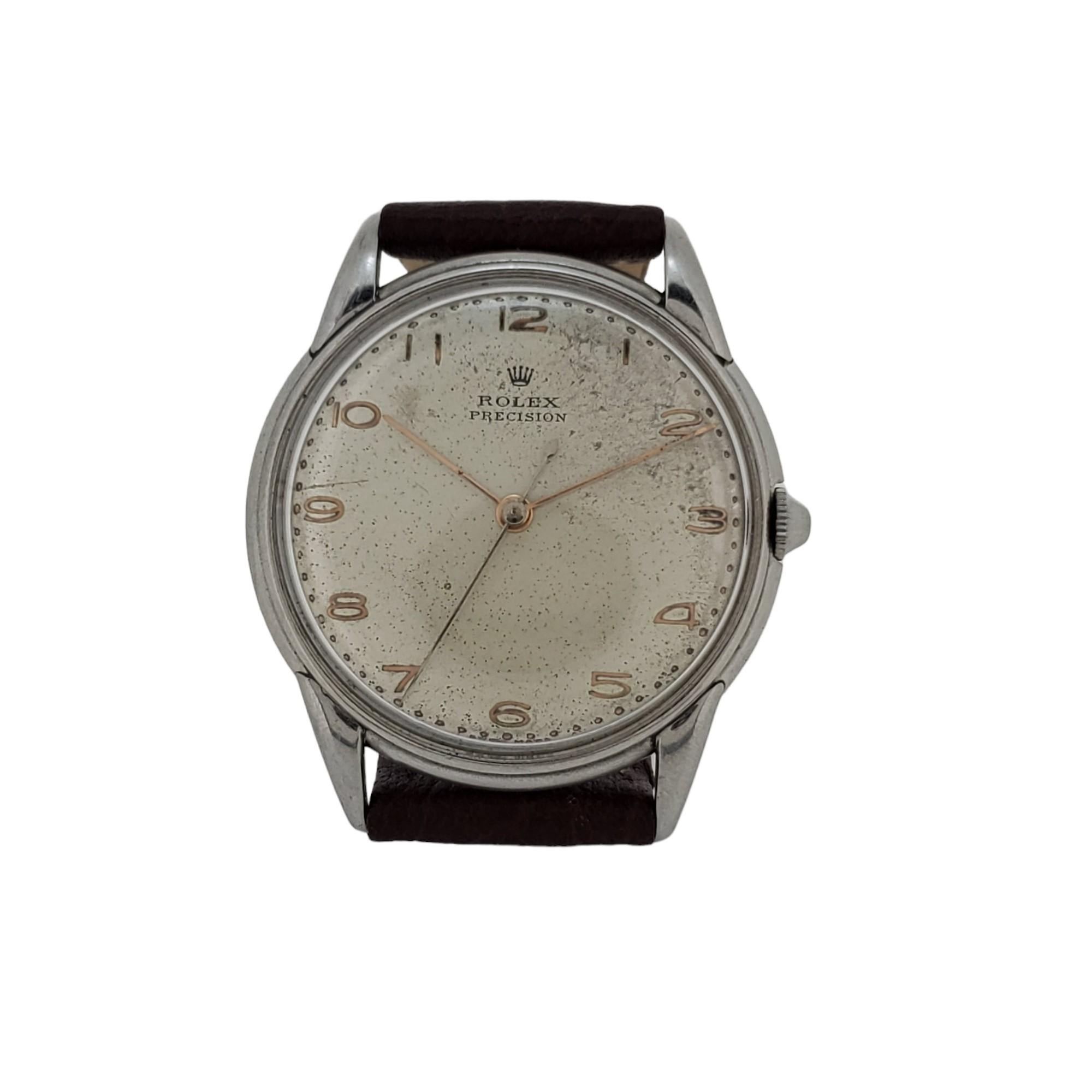 Rolex Precision 4219 stainless steel watch, Circa 1950's  All original 3