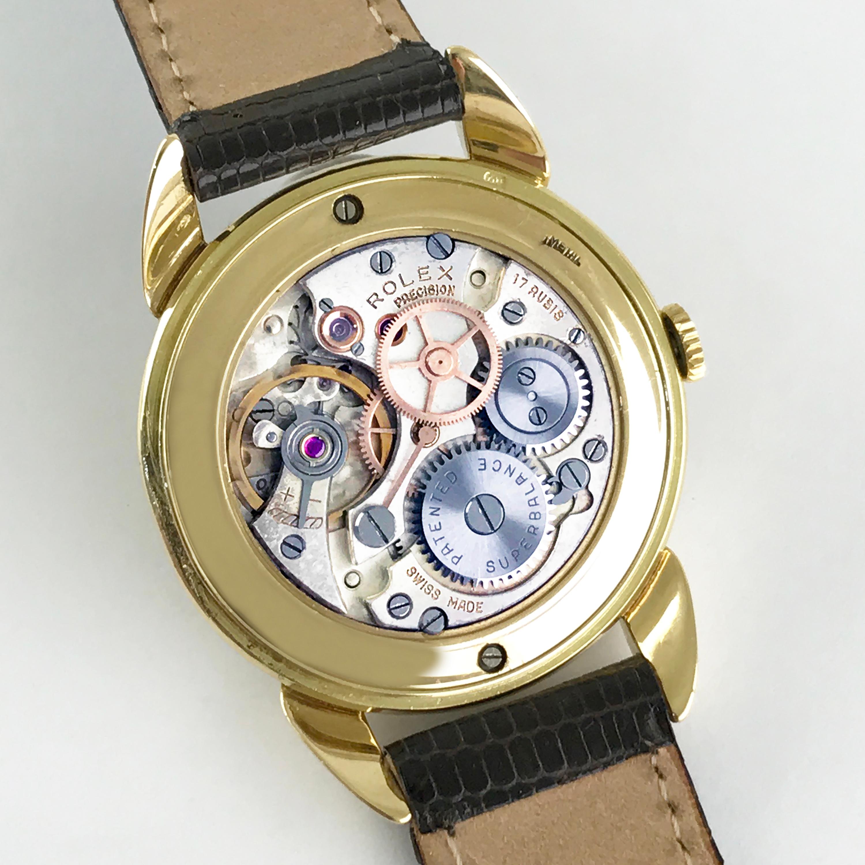 Rolex Precision Gold Wristwatch c1940 6
