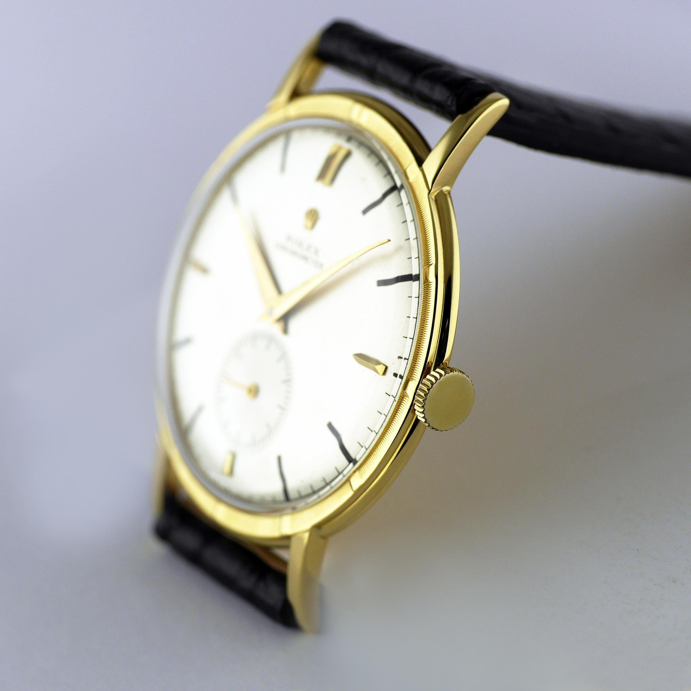 Rolex Precision Gold Wristwatch c1947 For Sale 1
