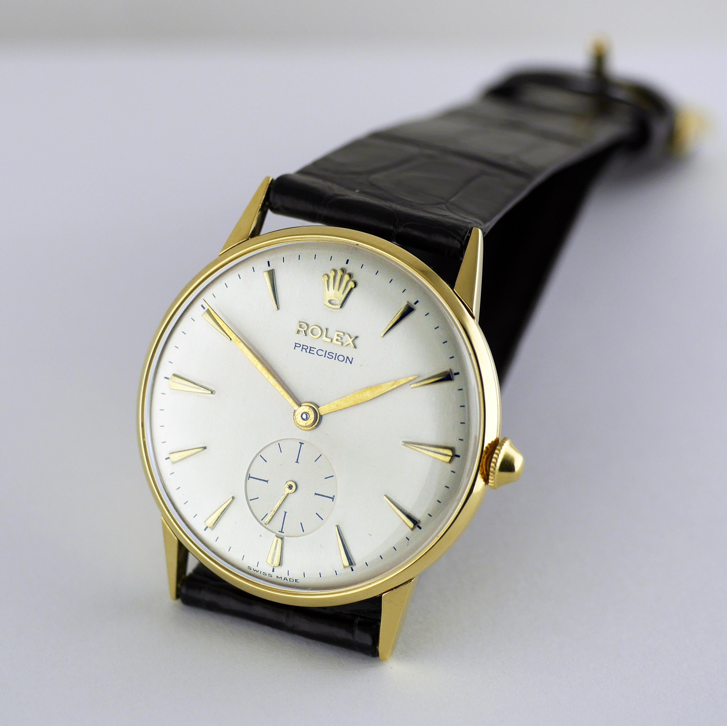 Rolex Precision Gold Wristwatch, circa 1959 3