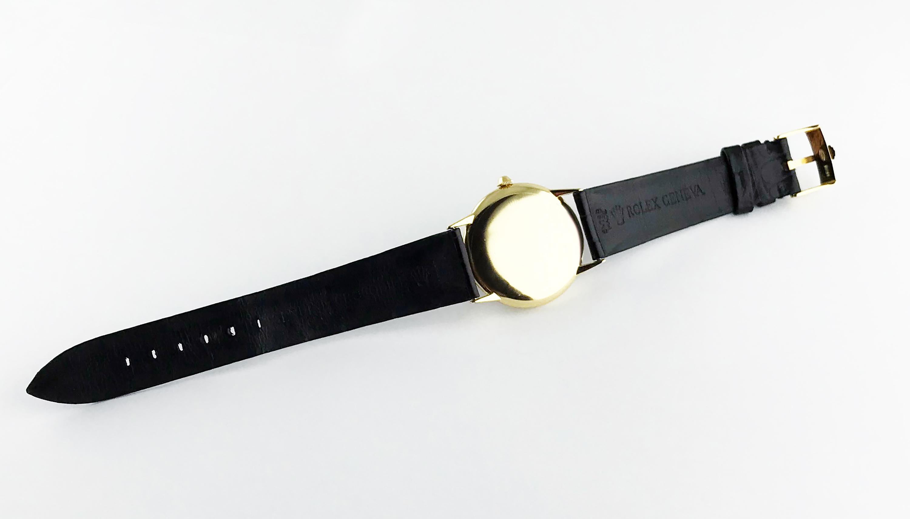 Rolex Precision Gold Wristwatch, circa 1959 6