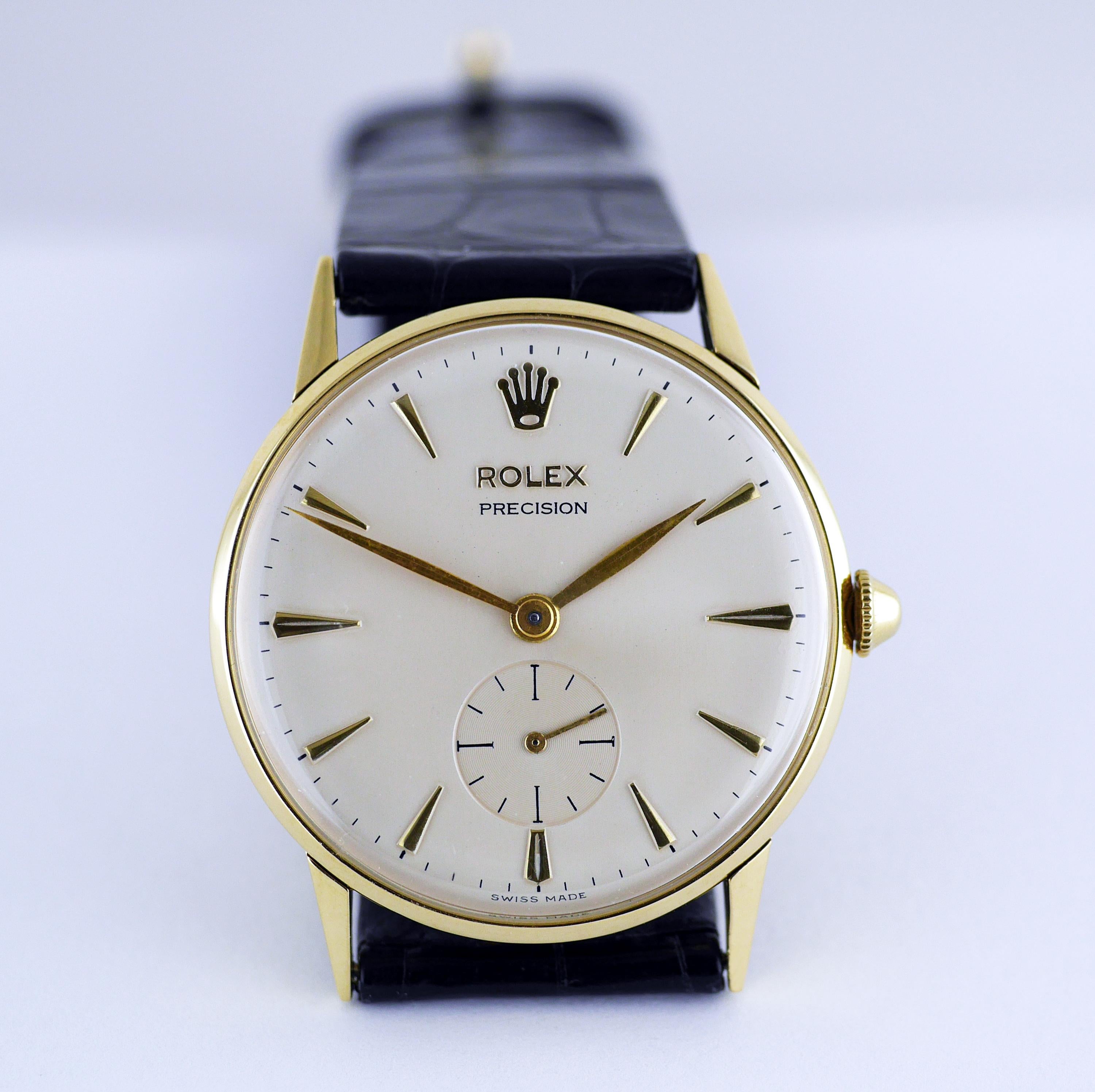 Rolex Precision Gold Wristwatch, circa 1959 1