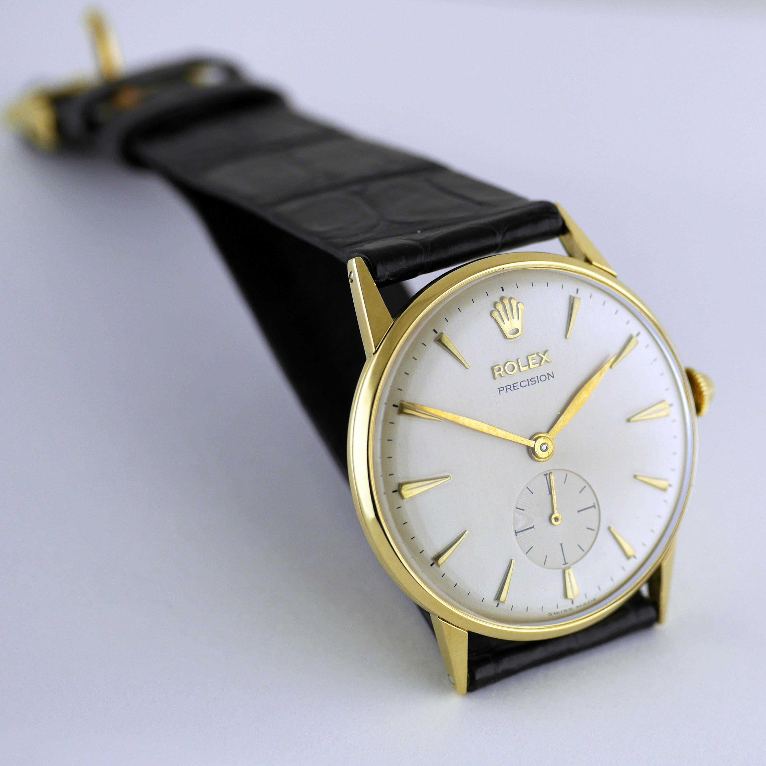 Rolex Precision Gold Wristwatch, circa 1959 2