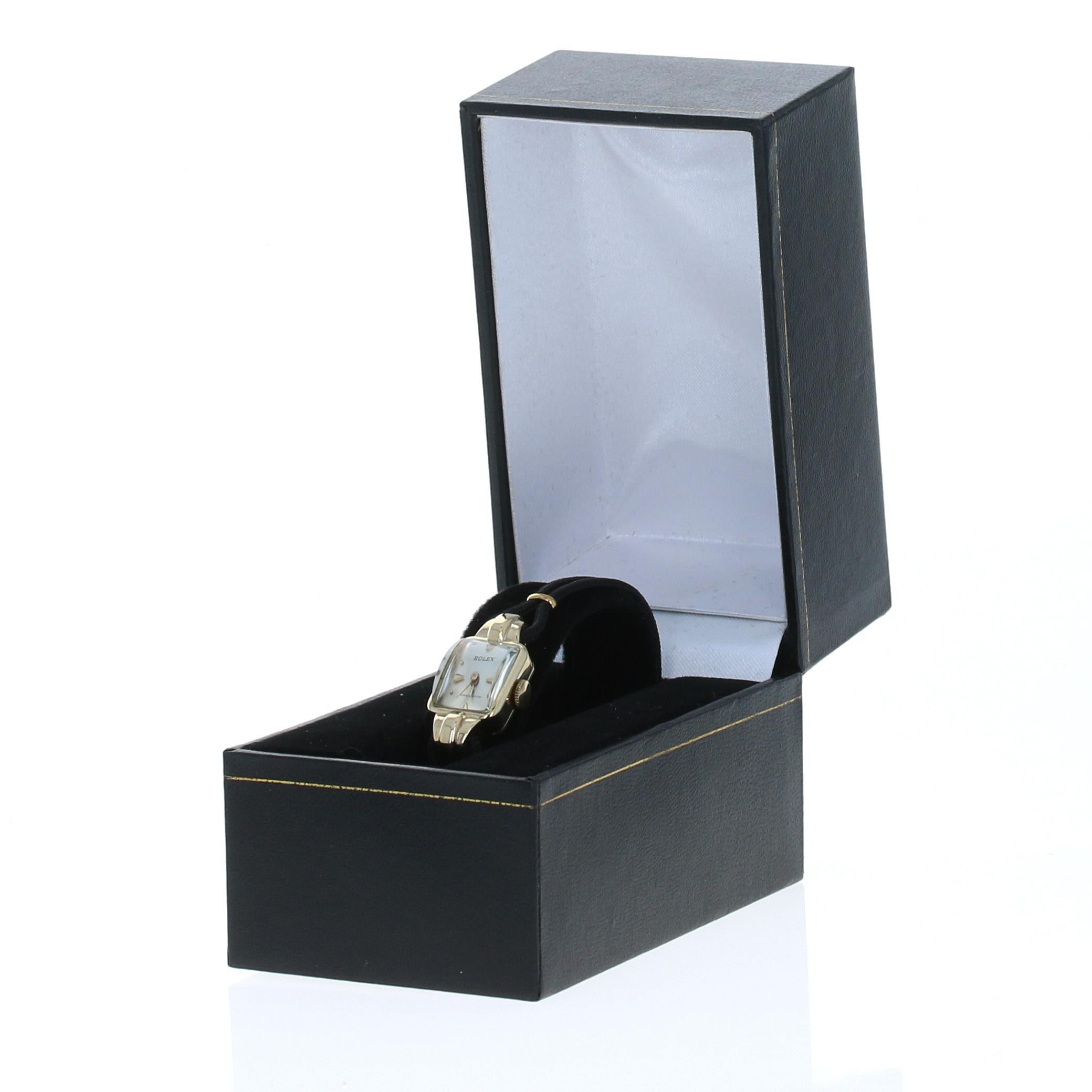 Rolex Precision Ladies Vintage Wristwatch 9k Gold Mechanical 2Yr Wty 1930s-1940s 1