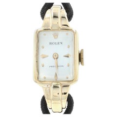 Rolex Precision Ladies Vintage Wristwatch 9k Gold Mechanical 2Yr Wty 1930s-1940s