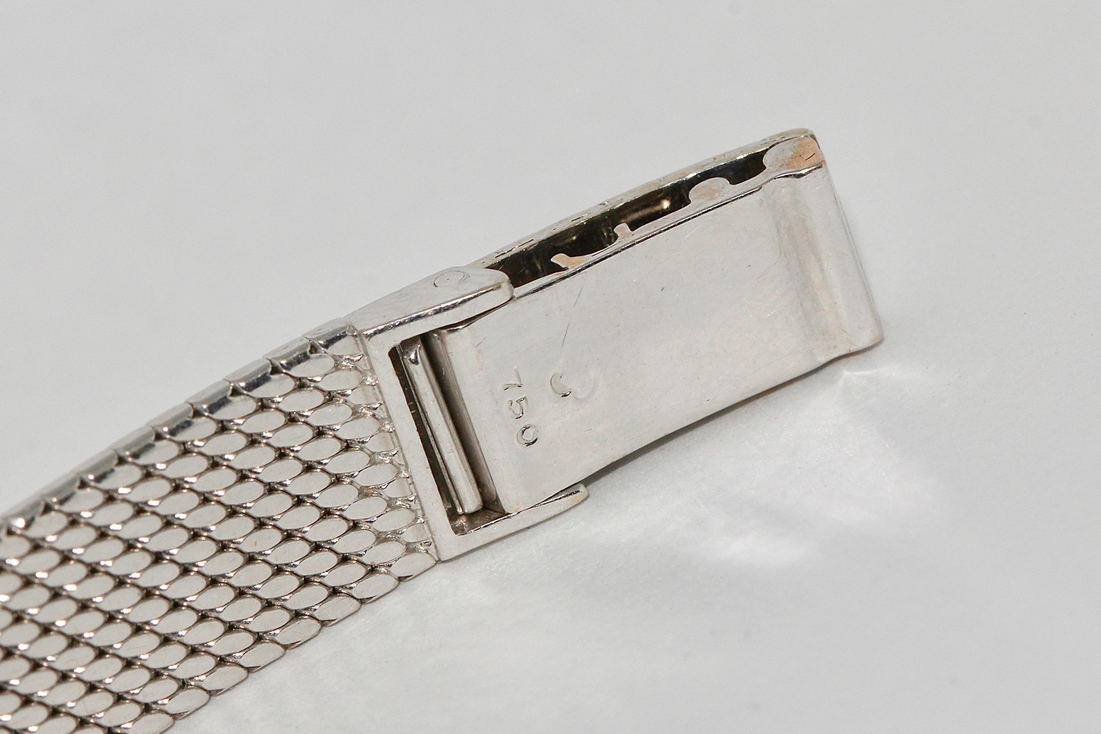 Montre-bracelet Rolex Precision pour femmes:: or blanc 18 carats:: avec diamants 6
