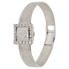 Rolex Precision Ladies Wristwatch, 18 Karat White Gold, with Diamonds