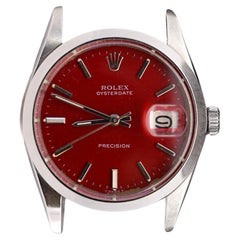 Rolex Precision OysterDate Esfera Roja 34MM Esfera de reloj