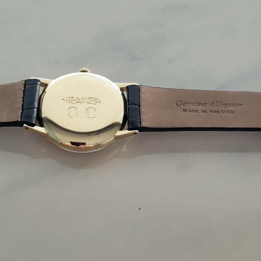 Rolex Precision Ref 8961 Oro macizo 18k Reloj de caballero de cuerda manual 1950 RA634 en venta 6