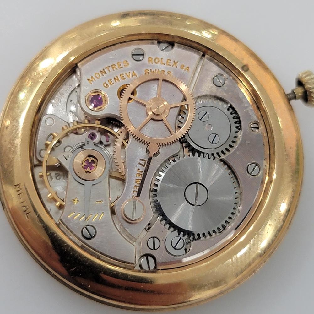 Rolex Precision Ref 8961 Oro macizo 18k Reloj de caballero de cuerda manual 1950 RA634 en venta 7