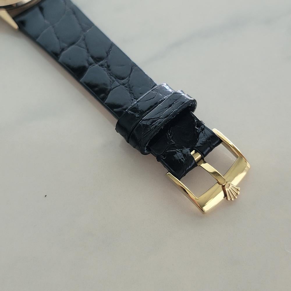 Rolex Precision Ref 8961 Oro macizo 18k Reloj de caballero de cuerda manual 1950 RA634 en venta 4