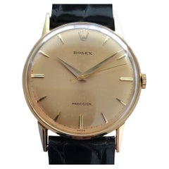 Rolex Precision Ref 8961 Oro massiccio 18k Orologio da uomo a carica manuale 1950 RA634
