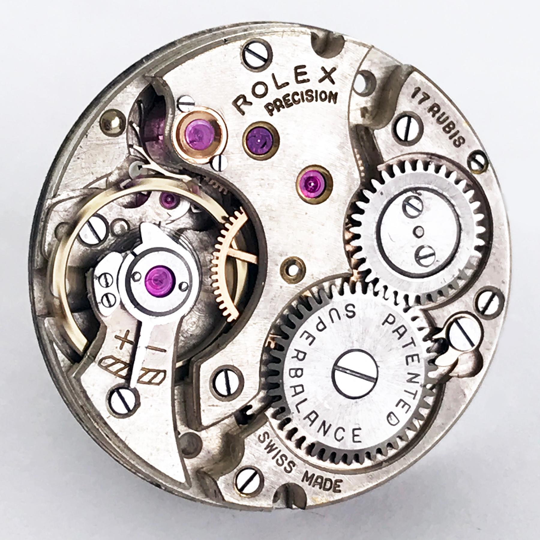 Rolex Precision Stahl-Armbanduhr, um1945 im Angebot 7