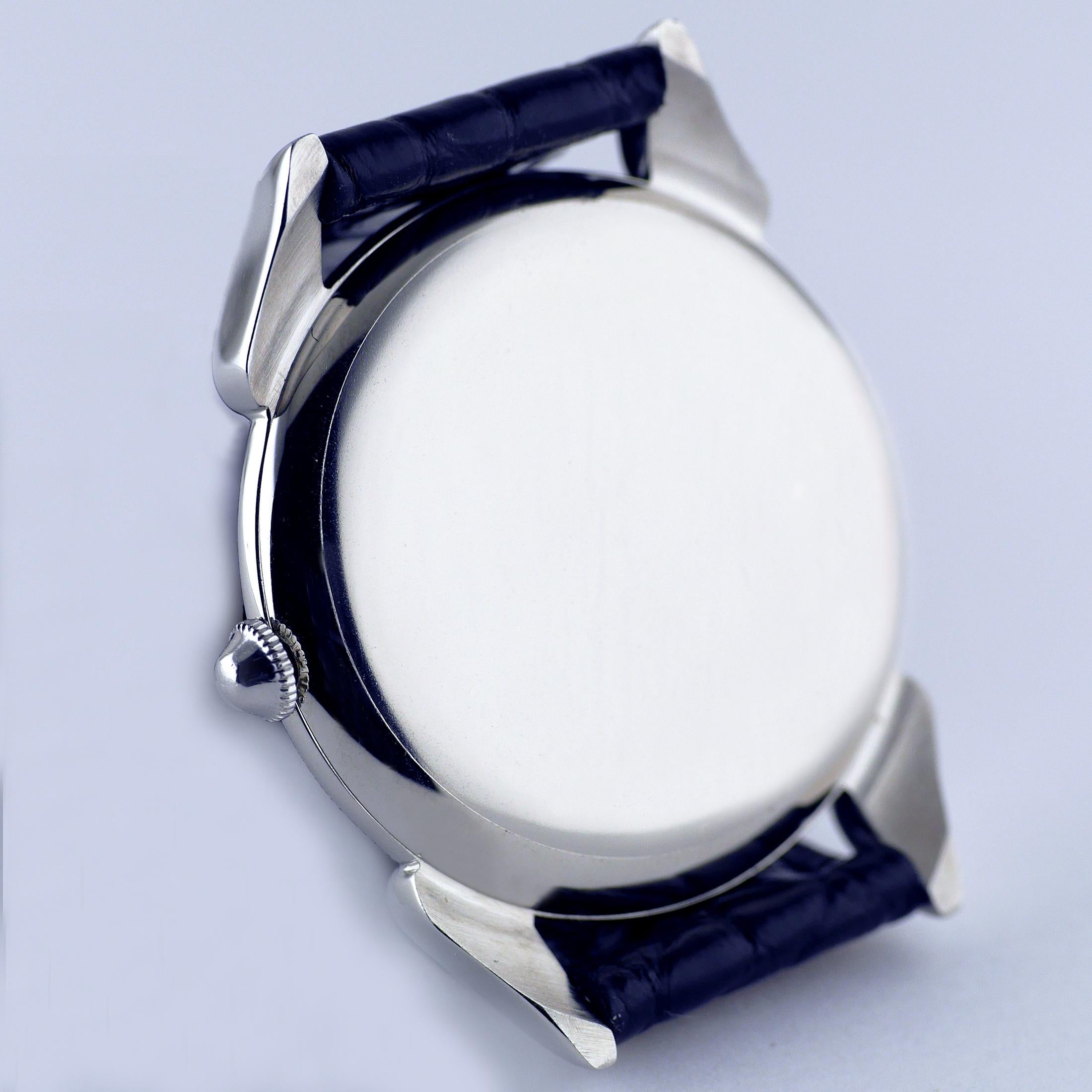 Montre-bracelet Rolex Precision en acier, c1945 4