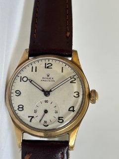 Rolex Precision Vintage Dresswatch, H/M 9K Yellow Gold, c 1948