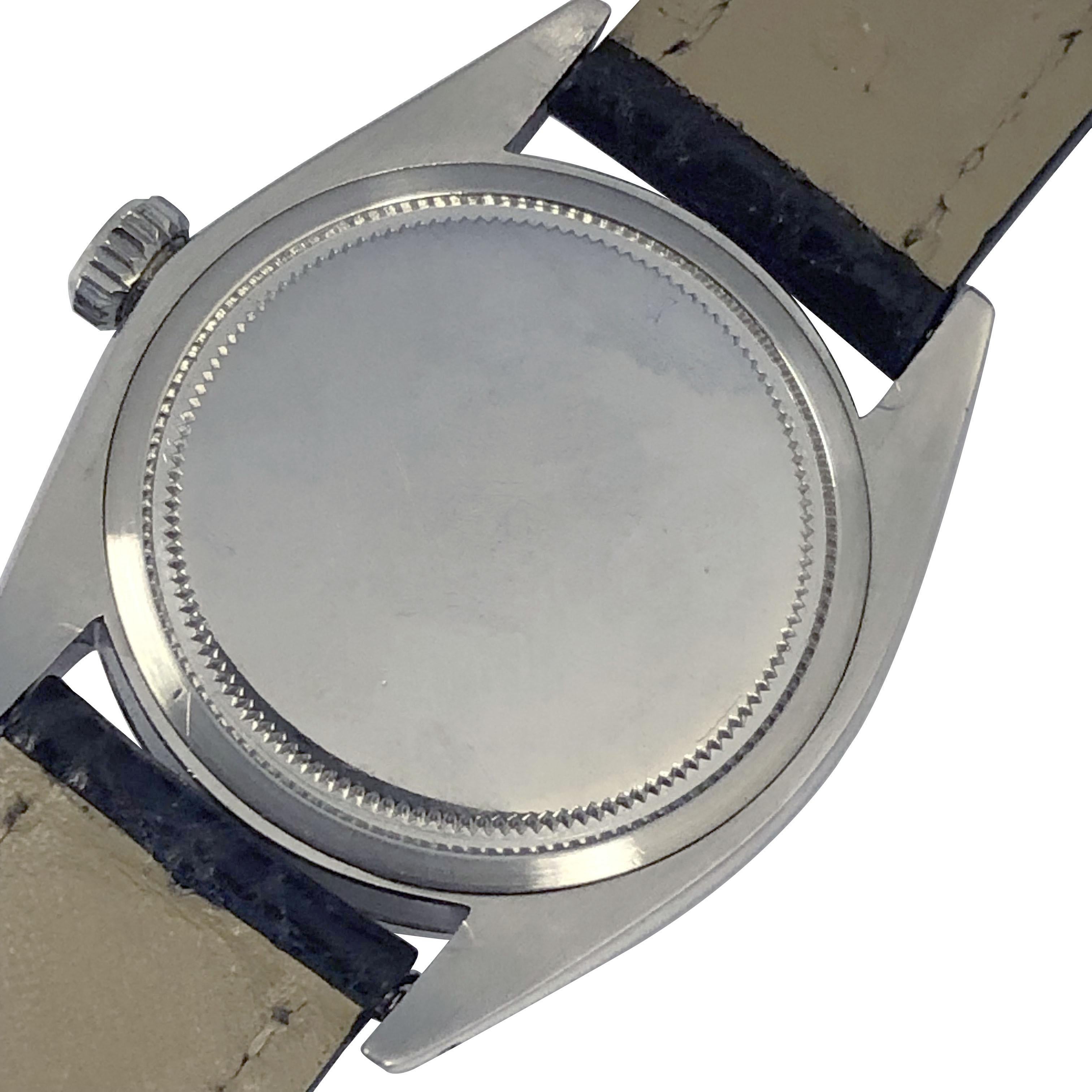 Rolex Precision Vintage Handaufzug Stahl-Armbanduhr im Zustand „Hervorragend“ im Angebot in Chicago, IL