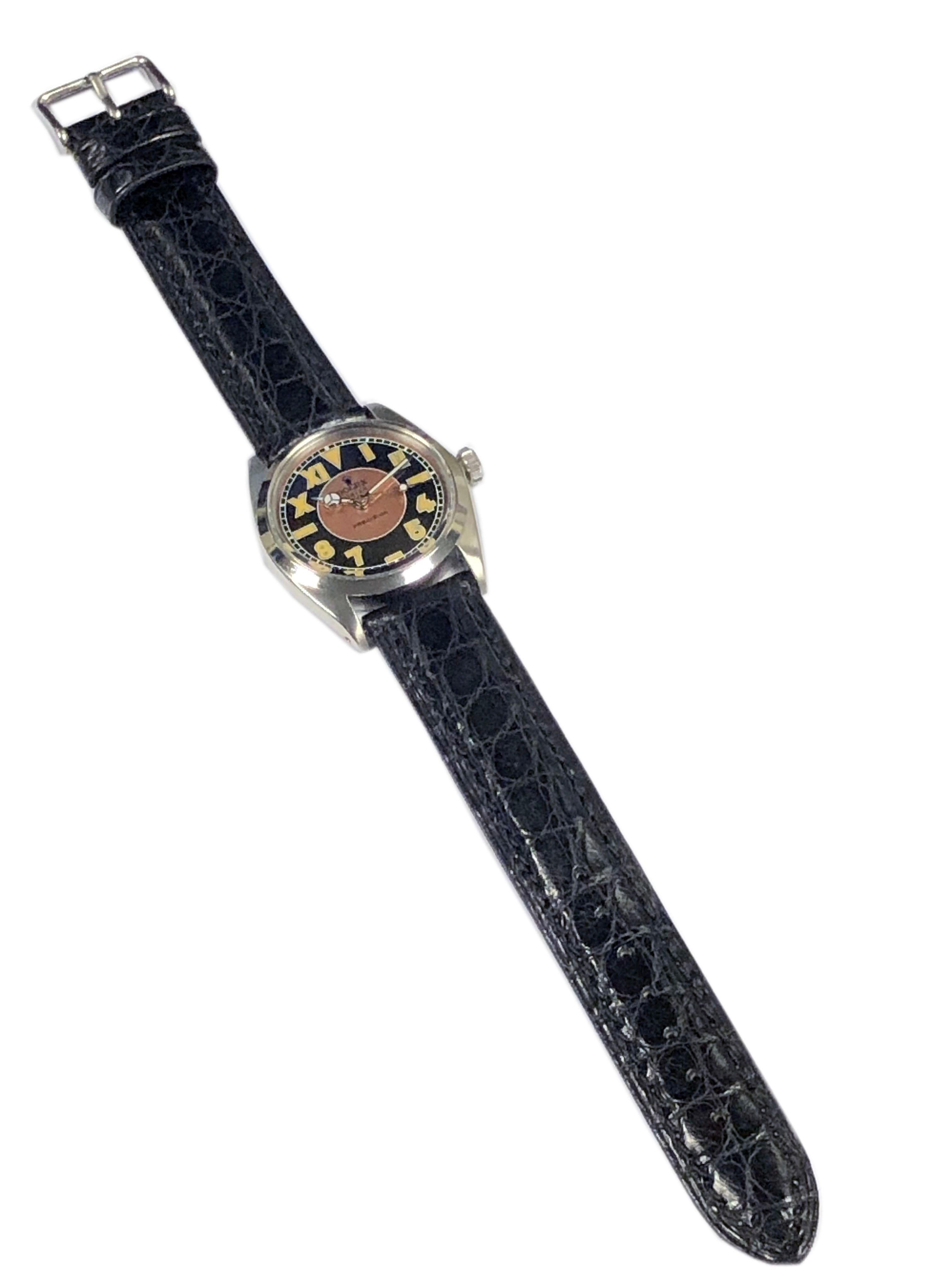 Rolex Precision Vintage Handaufzug Stahl-Armbanduhr im Angebot 1