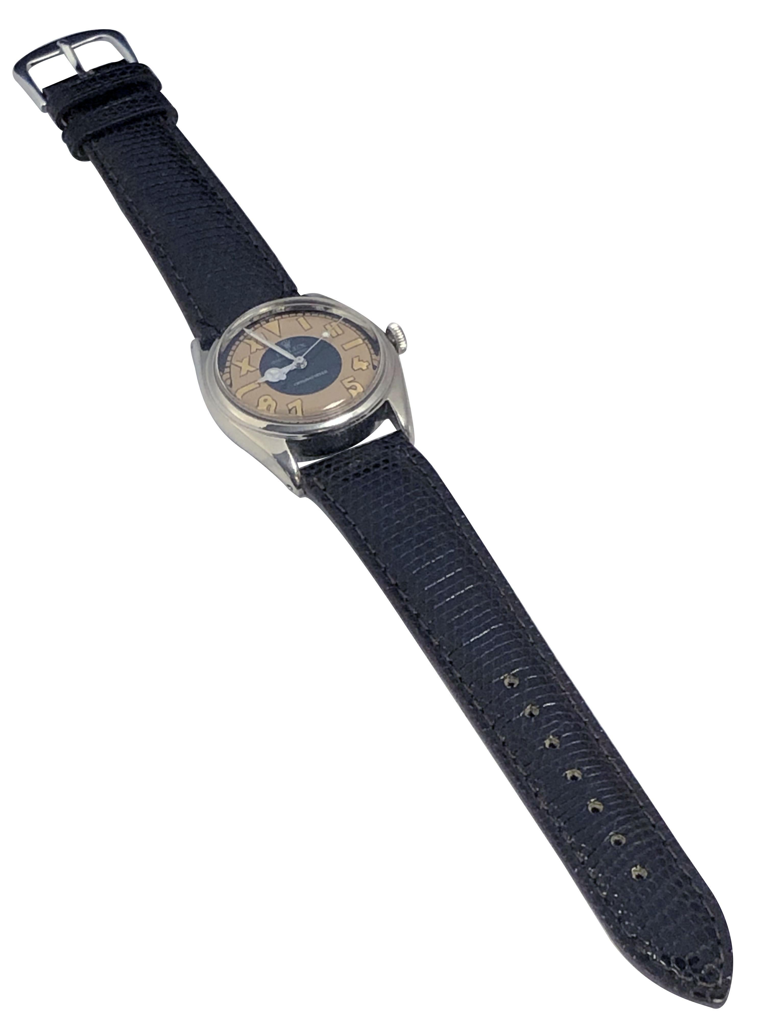 Rolex Precision Vintage Steel Manual Wind Wrist Watch 2
