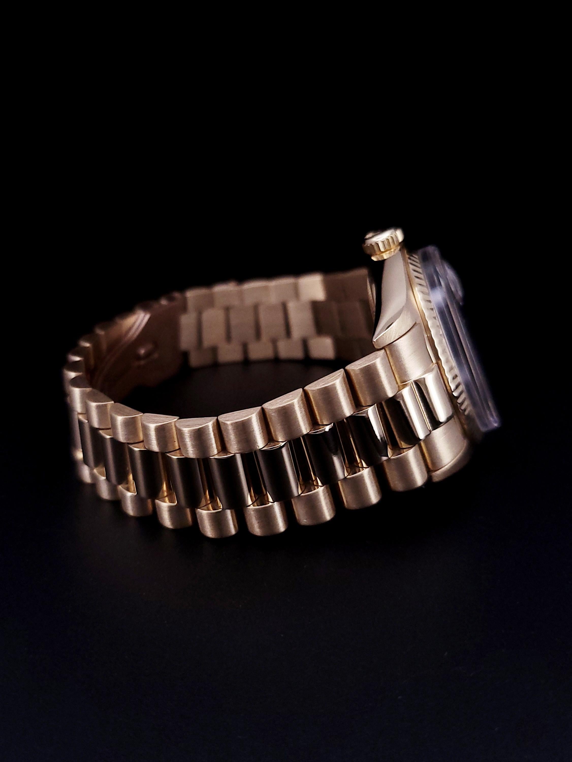 Women's or Men's Rolex President 1803 Day-Date 18K Gold 36mm Watch For Sale