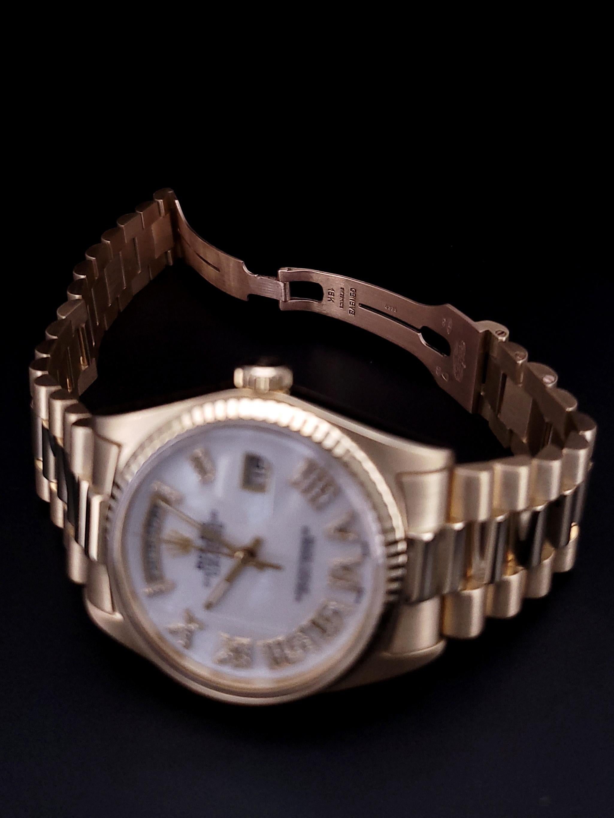Rolex President 1803 Day-Date 18K Gold 36mm Watch For Sale 4