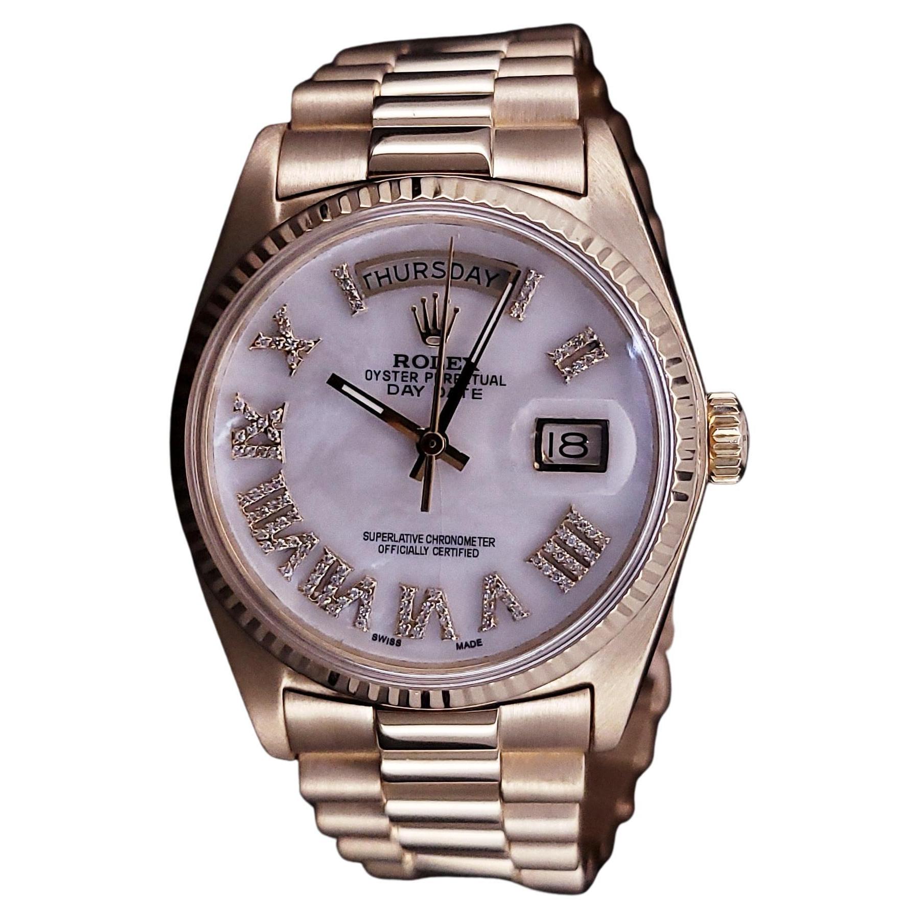 Rolex President 1803 Day-Date Montre en or 18 carats 36 mm