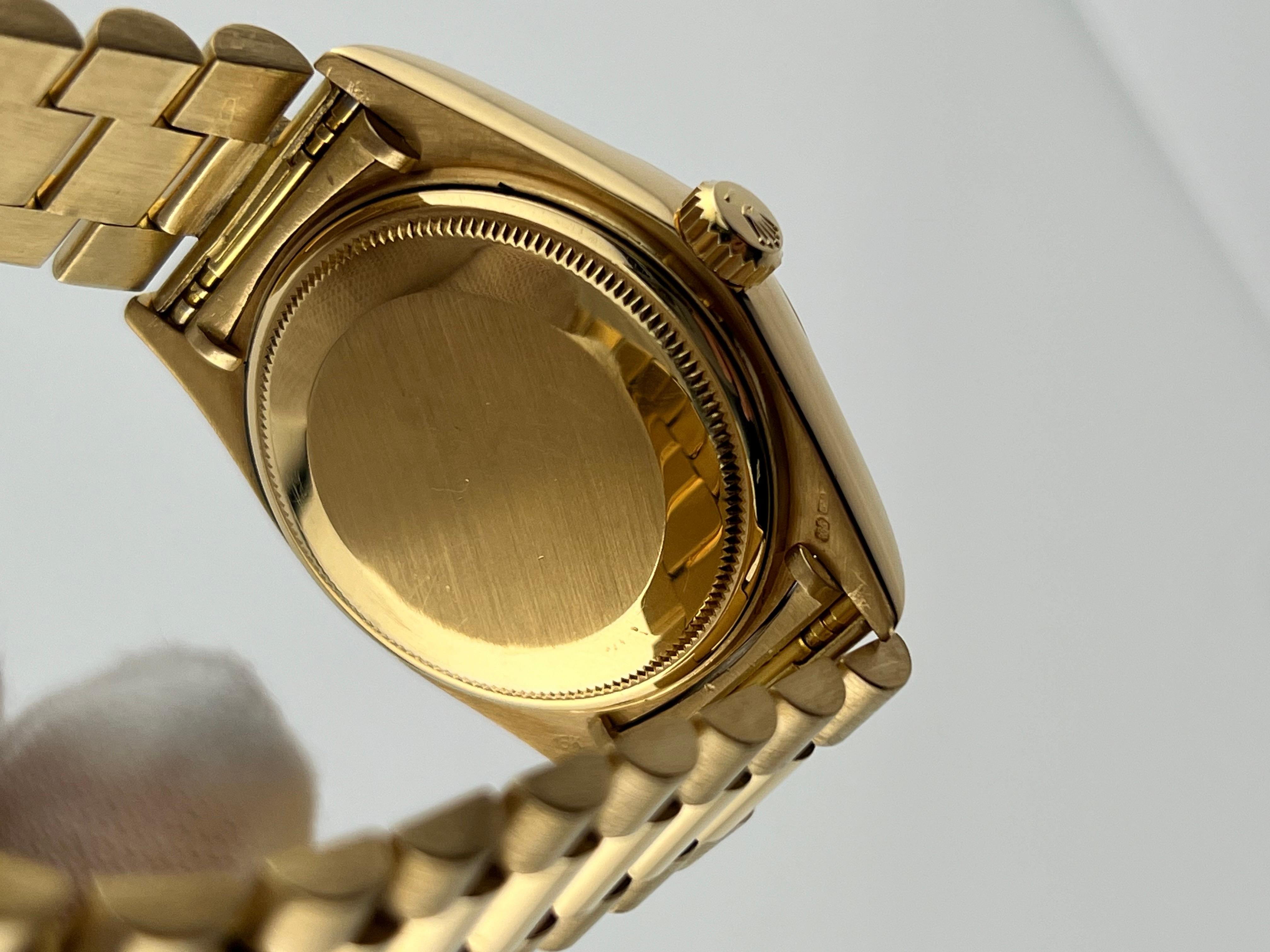 Rolex Präsident 18038 Tagesdatum Champagner-Diamant-Zifferblatt 18K Gelbgold 36mm 6