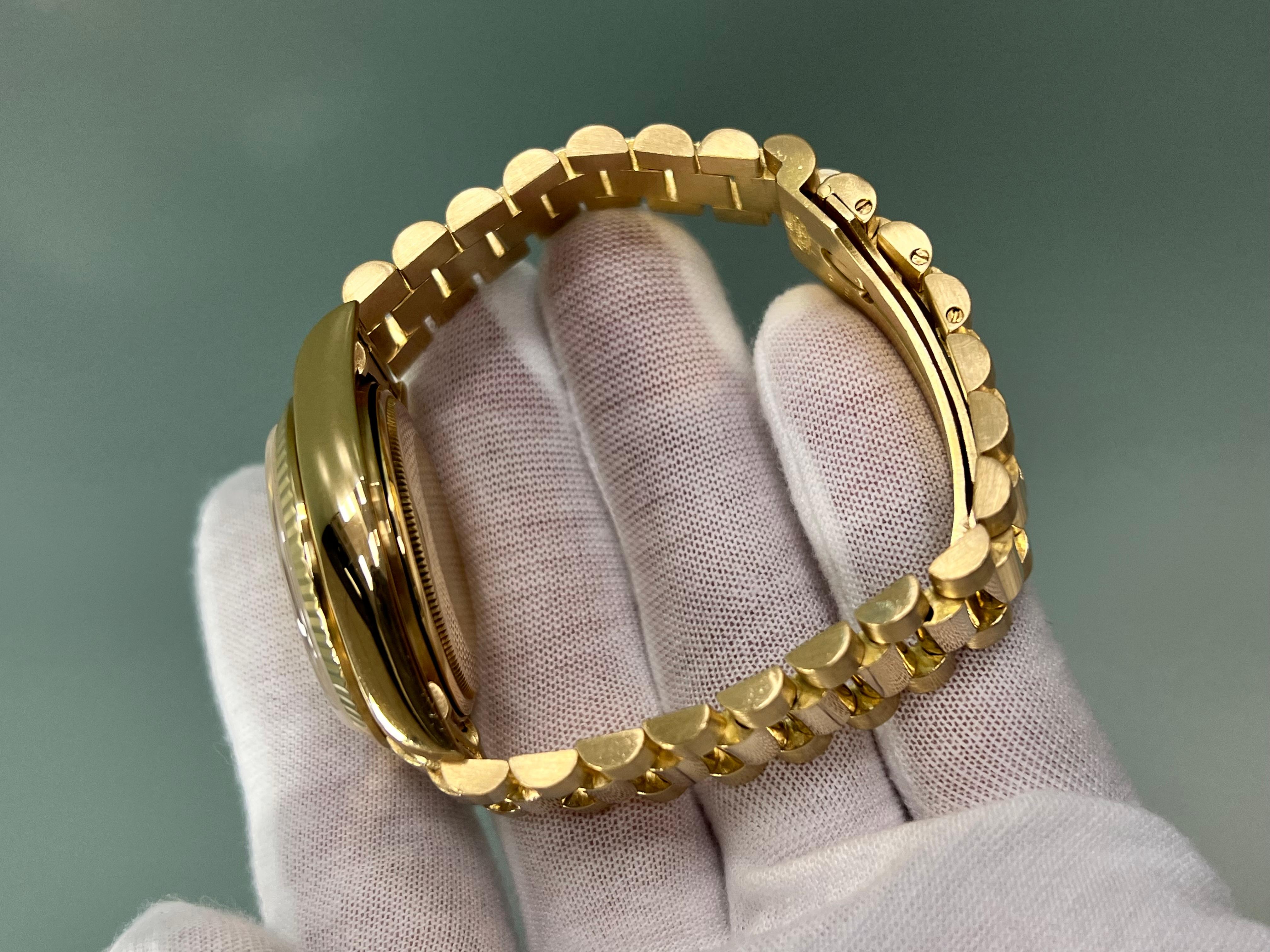 Rolex Präsident 18038 Tagesdatum Champagner-Diamant-Zifferblatt 18K Gelbgold 36mm 4