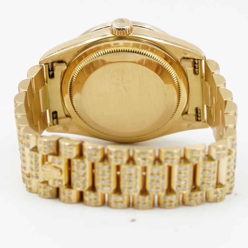Rolex President 18238 Custom Diamonds & Rubies Day-Date 18k Yellow Gold 2