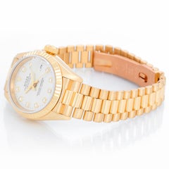 Rolex President 18k Yellow Gold & Diamond Ladies Watch 79178