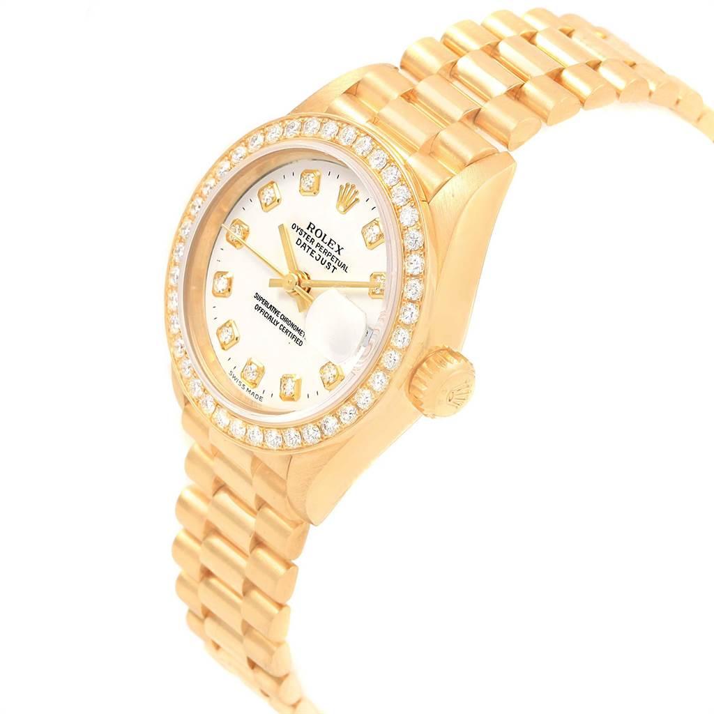Rolex President 26 Yellow Gold Diamond Ladies Watch 79178 Box Papers 1