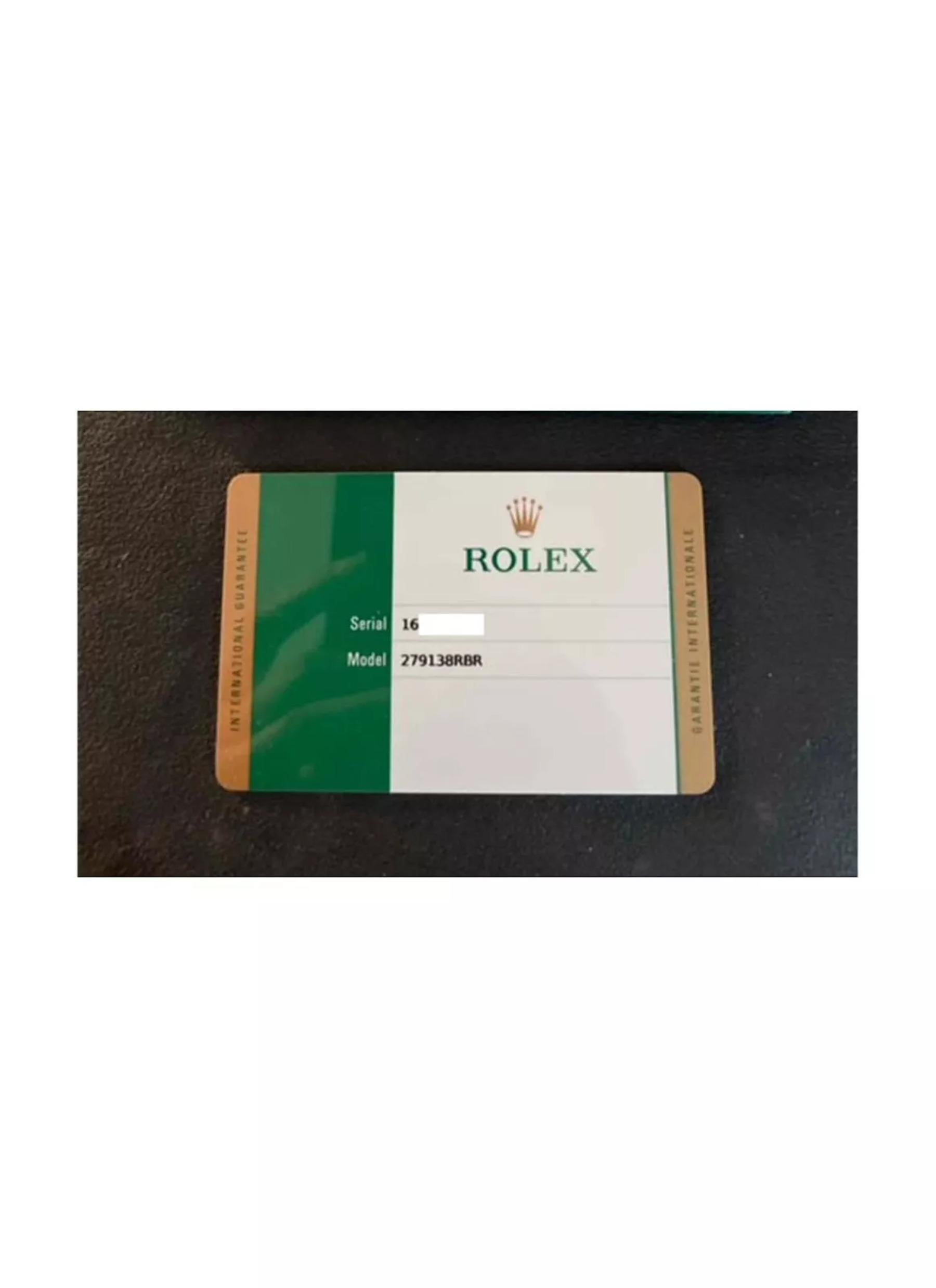Rolex President 279138RBR Diamonds 18K Gold 28mm Star Shape Dial New Stickers 3