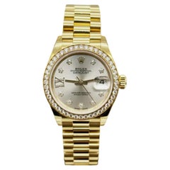 Rolex President 279138RBR Diamonds 18K Gold 28mm Star Shape Dial New Stickers