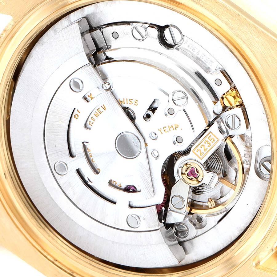 Rolex President 31 Midsize Yellow Gold Mop Diamond Watch 178288 Box Card For Sale 3