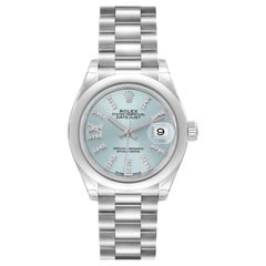 Rolex President Montre pour femme 279166 avec cadran en diamant bleu, non portée