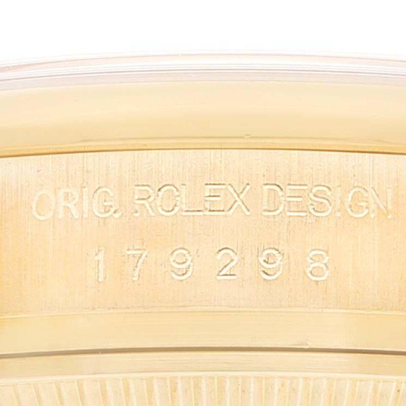 Rolex President Crown Collection 18K Gelbgold Diamant-Uhr 179298 im Angebot 2