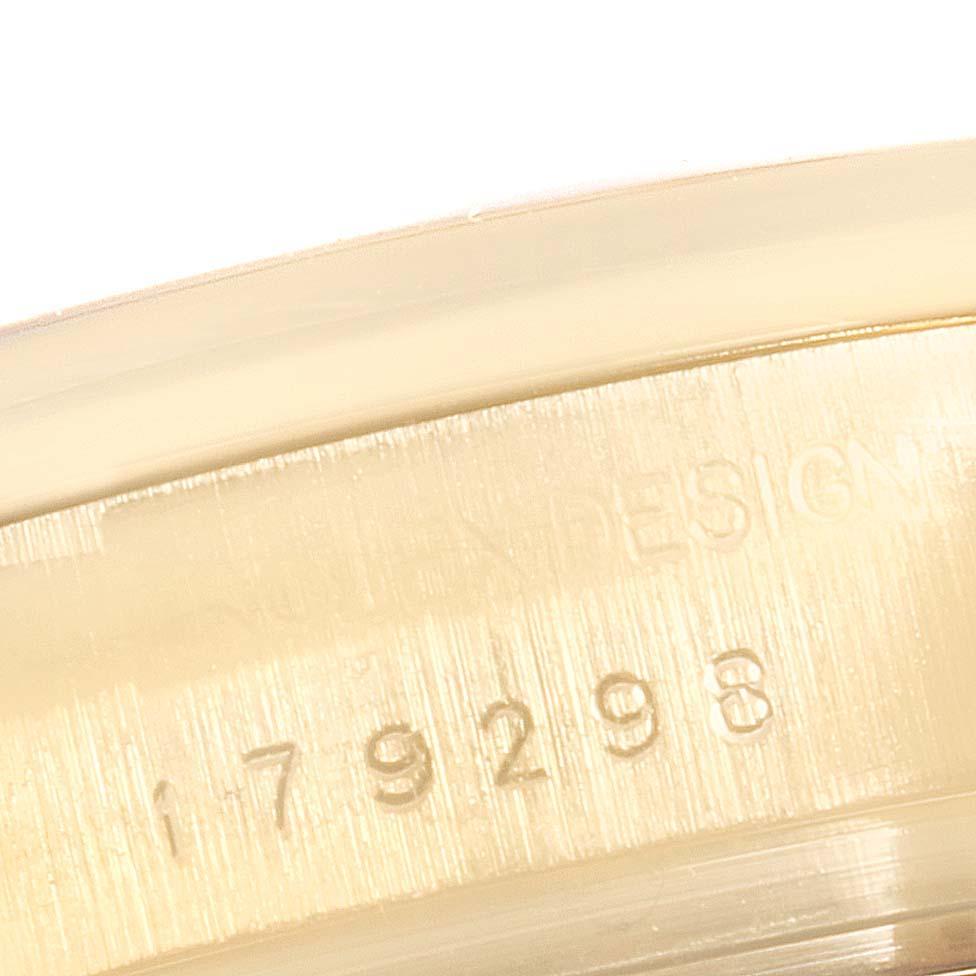 Rolex President Crown Collection 18 Karat Yellow Gold Diamond Watch 179298 2