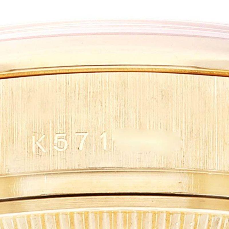 Rolex President Crown Collection 18K Gelbgold Diamant-Uhr 179298 im Angebot 3