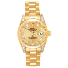 Rolex President Crown Collection 18K Gelbgold Diamant-Uhr 179298