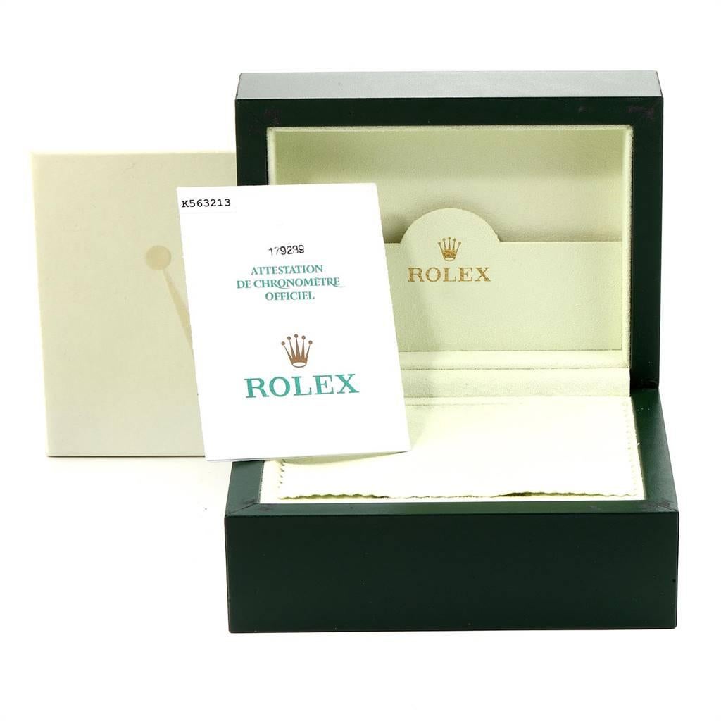 Rolex President Crown Collection White Gold Diamond Ladies Watch 179239 For Sale 6