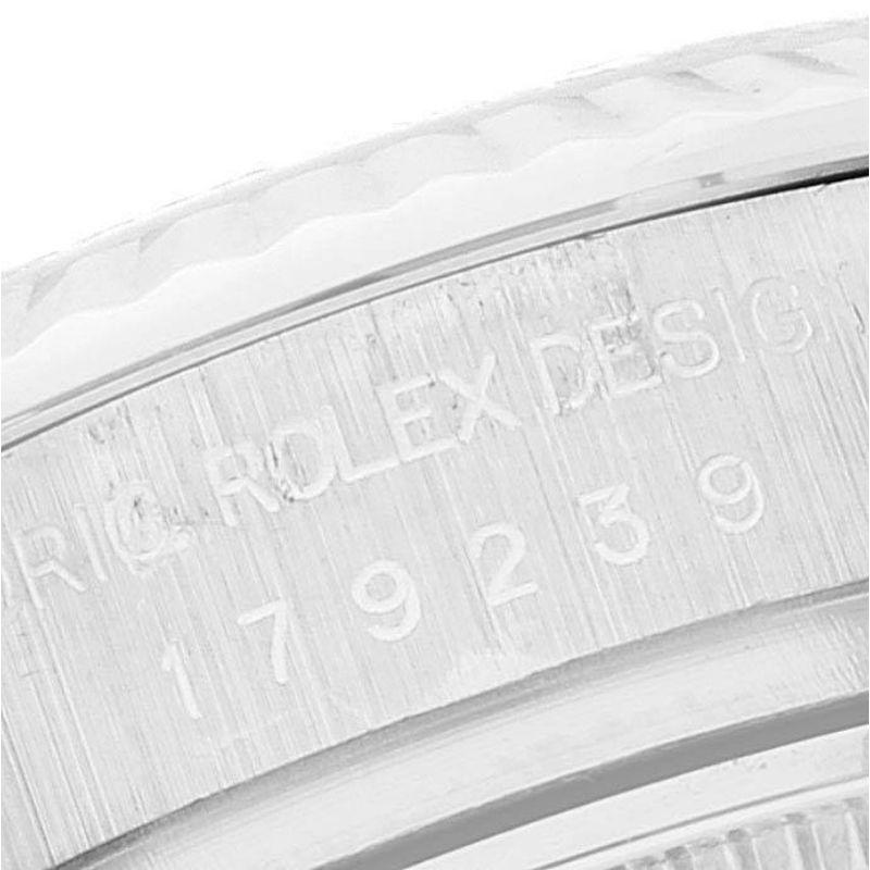 Rolex President Crown Collection Weißgold MOP Diamantuhr 179239 mit Boxpapieren 2