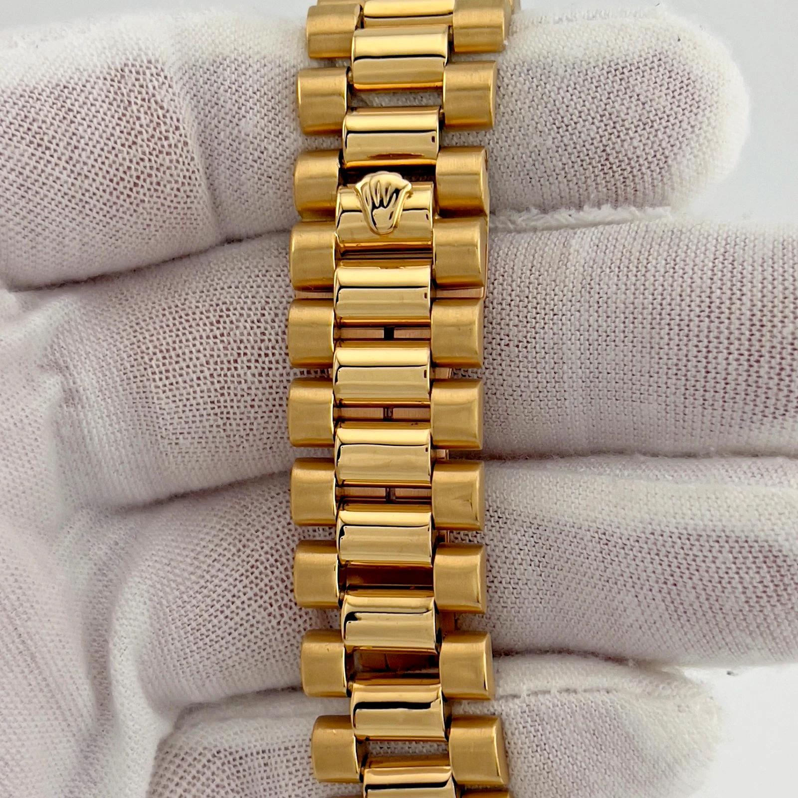 Rolex President Date 1803 36mm Cadran Champagne Or jaune 18k en vente 2
