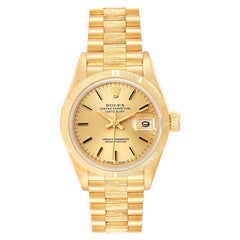 Rolex President Datejust 18 Karat Yellow Gold Ladies Watch 69278