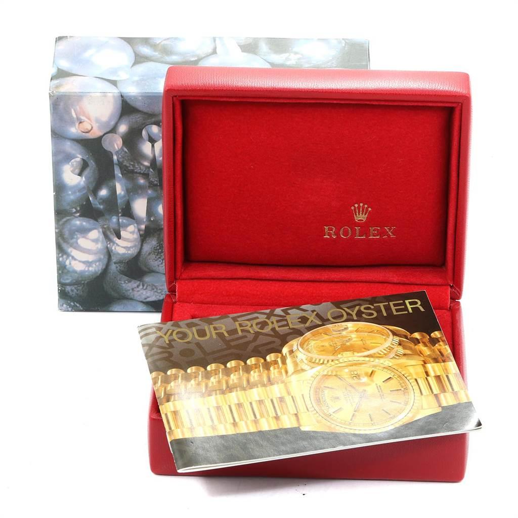 Rolex President Datejust 18 Karat Yellow Gold Ladies Watch 69178 For Sale 5
