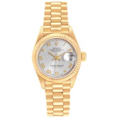 Rolex President Datejust 18 Karat Yellow Gold Ladies Watch 69178