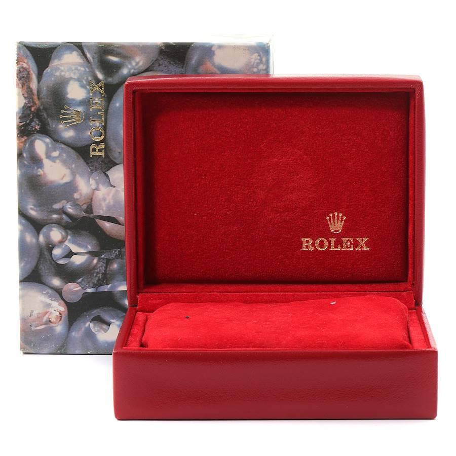 Rolex President Datejust 18K Yellow Gold Bark Finish Ladies Watch 69278 4