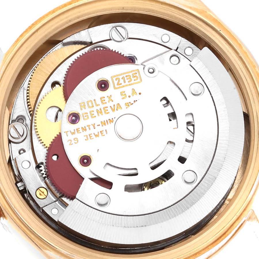 Rolex President Datejust 18K Yellow Gold Bark Finish Watch 69278 3