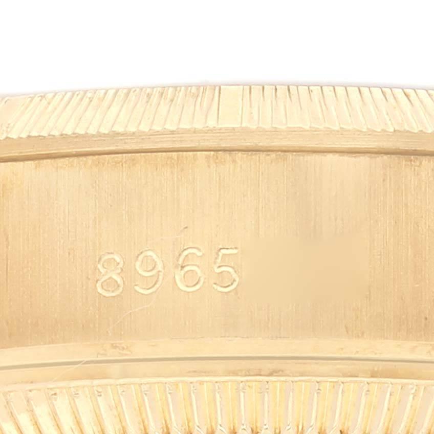 Rolex President Datejust 18K Gelbgold Bark Finish Uhr 69278 Papiere im Angebot 3