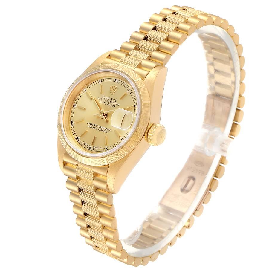 Women's Rolex President Datejust 18 Karat Yellow Gold Ladies Watch 69278