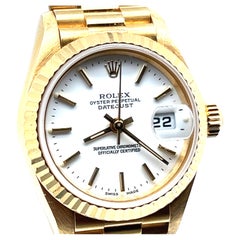 Used Rolex President Datejust 26 in Yellow Gold with White Dial